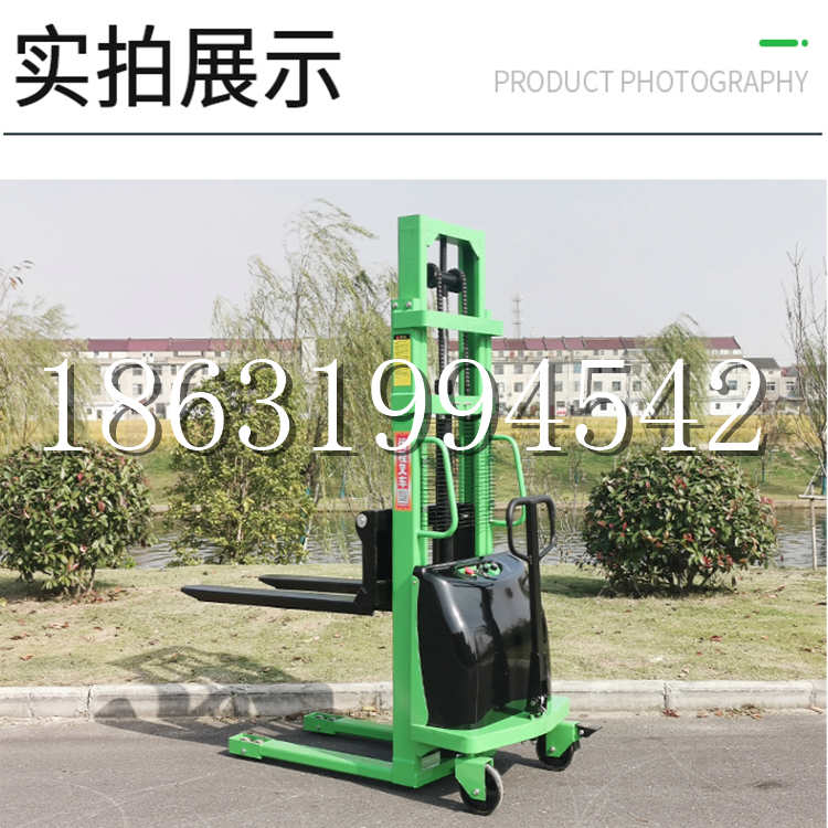 英德市电动叉车堆高车液压铲车电瓶1吨2吨站驾步行式小型全自动叉车